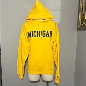 Champion VINTAGE University Of Michigan Small Hoodie Sweatshirt Y2K